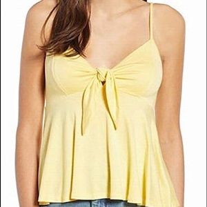 Hiatus yellow tie front tank